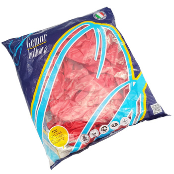 100 SZTUK BALONÓW CZERWONYCH G110/45