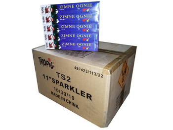 ZIMNE OGNIE 28CM 300 OPAKOWAŃ PO 10  SZTUK TS2 TROPIC